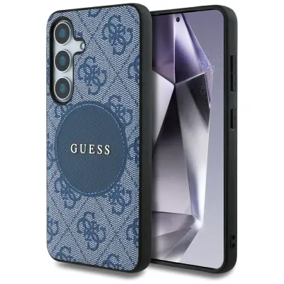 GUESS OVITEK ZA SAMSUNG GALAXY S25 4G NAŠEK LOGO ZA MAGSAFE VISOKA ZAŠČITA