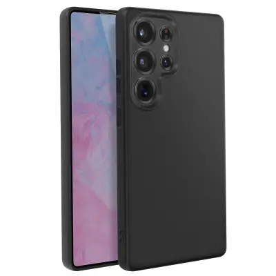 Ohišje za Samsung Galaxy S25 Ultra Soft Silicone Mate, Črna