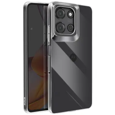 Ohišje za Motorola Moto G75 Obris Silikonski hrbet iz akrila, Prozorno