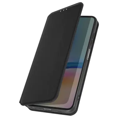 Etui za Galaxy A05s Card Holder Video Support Magnetic Flip, Črna