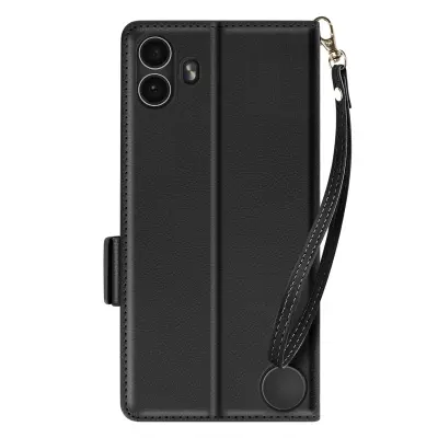 Ohišje za telefon Nothing CMF 1 Clap Wrist Strap Wallet Support, Črna