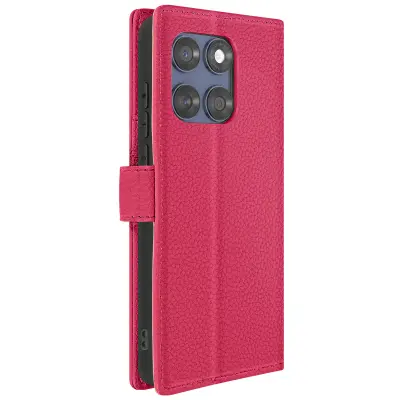 Ohišje za denarnico Motorola Edge 60 Fusion z magnetnim trakom, Fuksija