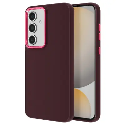 Ohišje za Samsung Galaxy S24 FE Silikon Contour Camera Metallic, Bordeaux