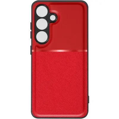 Ovitek za Samsung Galaxy S24 Rigid Soft contour, odporen proti udarcem, Rdeča