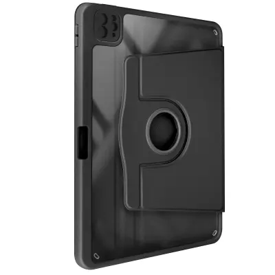 Torbica s preklopom za iPad Pro 13 2024 Podporni ventil v stanju pripravljenosti, Črna