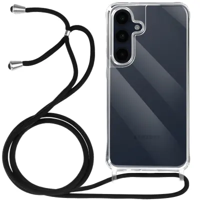 Ohišje za Samsung Galaxy A16 Silikonsko odporno na udarce s pleteno vrvjo, Prozorno