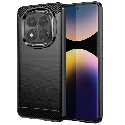 Ohišje za Xiaomi Redmi Note 14 Pro in 14 Pro Plus silikonsko, Črna