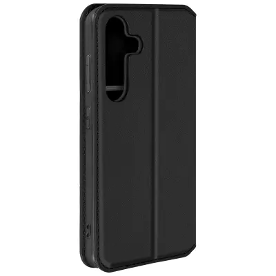 Etui za Galaxy S24 Card Holder Video Support Magnetic Flip, Črna