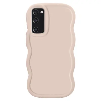 Ohišje za Samsung Galaxy S20 FE Silikonska serija Odporen na udarce Candy, Bež