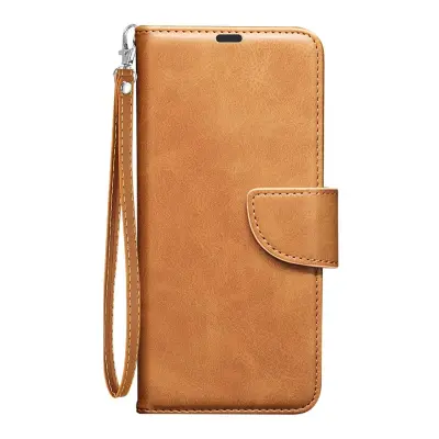 Etui za Xiaomi Poco F7 Ultra / F7 Pro z zapestnim trakom, Kamel