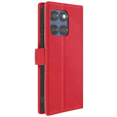 Ohišje za denarnico Motorola Edge 60 Fusion z magnetnim trakom, Rdeča
