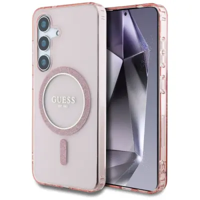 GUESS OVITEK CIRCLE CLASSIC LOGO ZA SAMSUNG GALAXY S25 ZA MAGSAFE Z LOGOTIPOM