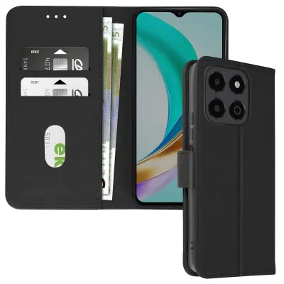 Ohišje za Honor X6b Clapet Wallet and Video Holder, Črna