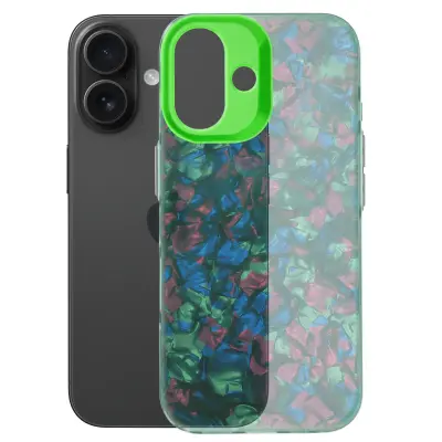 Ohišje za iPhone 16 Plus Soft Shockproof Tutti Frutti, Zelena