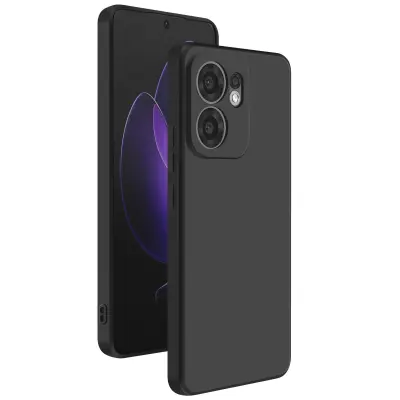 Ohišje za Oppo Reno 13 F in 13 FS, silikonsko, mehko matirano, Črna