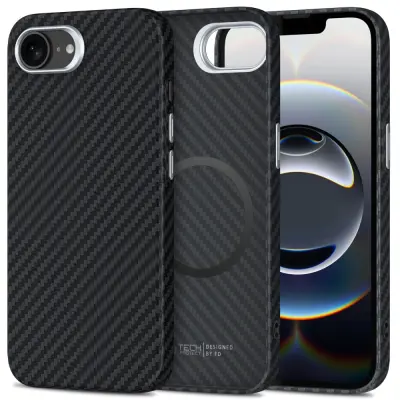 OVITEK TECH-PROTECT ION CARBON ZA IPHONE 16E ZA MAGSAFE OVITEK S SURE PROTECTION