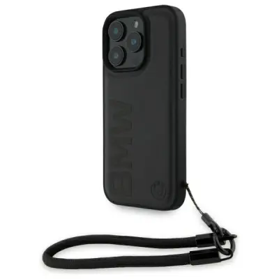 OVITEK BMW HARDCASE ZA IPHONE 16 PRO MAX 6,9 INČ Z USNJENO VEZLICO