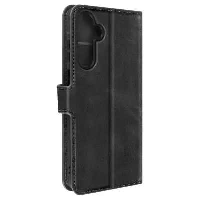 Torbica za Samsung Galaxy A25 5G Portfelj podpornih funkcij, Črna
