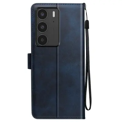 Ohišje za Realme C75 in 14x Dragonne Clap Support Portfelj, Modra noč