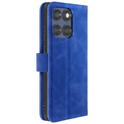 Folio ohišje za Motorolo Edge 60 Fusion in Edge 60 Podpora za videoposnetke, Modra noč