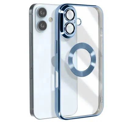 Ohišje serije Glam za iPhone 16 Plus Odporno na udarce, Modra