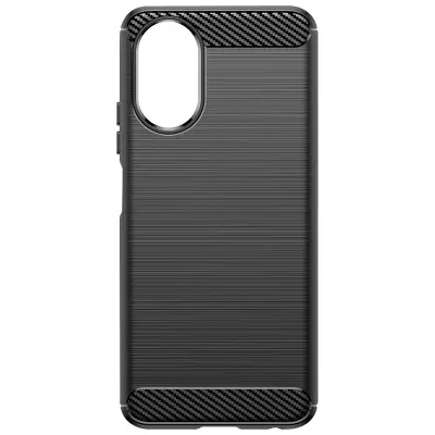 Ohišje za Oppo A38 Silikonska zasnova Brushed Effect, Črna