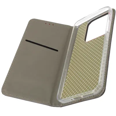 Torbica s preklopom za Xiaomi 14 Imetnik magnetne kartice, Črna