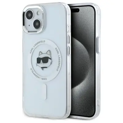 KARL LAGERFELD KLHMP15MHLSCHH HARDCASE METAL ZA IPHONE 15 PLUS 6.7