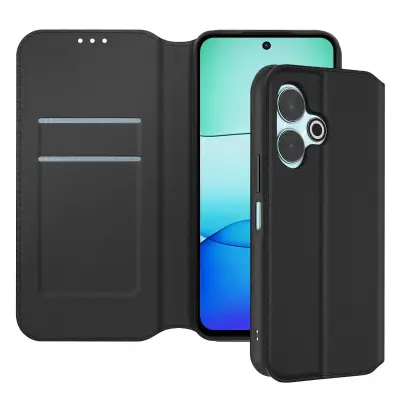 Torbica s preklopom za Xiaomi Redmi 13 4G, Črna