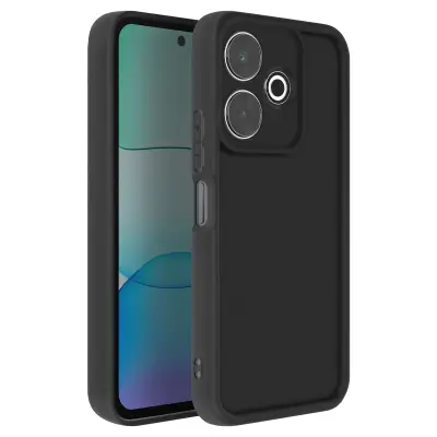 Ohišje za Xiaomi Redmi 13 4G in 5G Mehak silikon, Črna