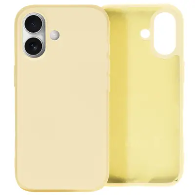 Ohišje za iPhone 16 Plus Poltrdno Soft-touch proti praskam, Rumena