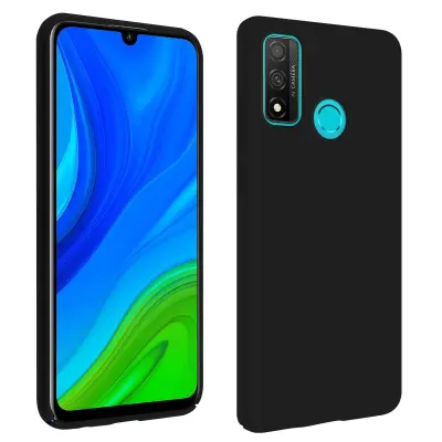 Ohišje Huawei P smart 2020 Silikonsko poltrdno Soft Touch Finish črno, Črna