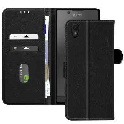 Ohišje za Sony Xperia L1 Clap Wallet and Video Holder, Črna