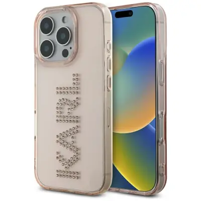 KARL LAGERFELD OVITEK RHINESTONES LOGO ZA IPHONE 16 PRO MAX VISOKA