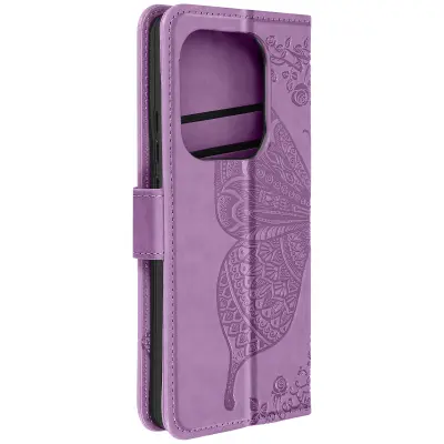 Torbica za Redmi Note 13 Pro 4G / 5G Nosilec videoposnetka Clap Wallet, Svetlo vijolična