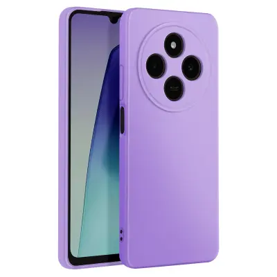 Ohišje za Xiaomi Redmi 14C Poltrdi Mehak dotik Anti-Trace, Vijolična