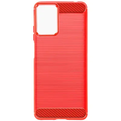 Ohišje za Motorola Moto G04 / G24 Silikonska zaščita Brushed Effect Design, Rdeča