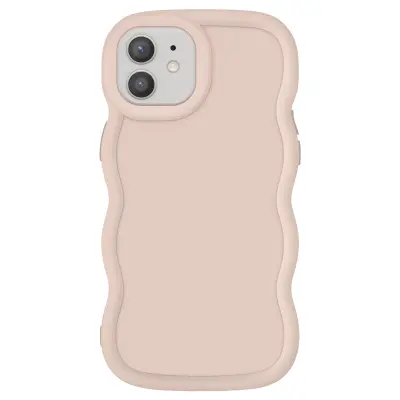 Ohišje za iPhone 12 in 12 Pro protipotresna silikonska serija Candy, Bež