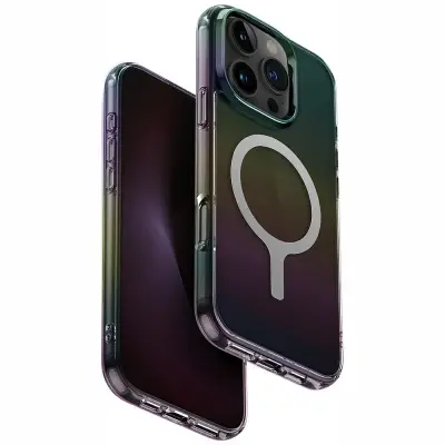 UNIKATNI OVITEK IRIDESCIA MAGCLICK BREZŽIČNO POLNJENJE ZA IPHONE 16 PRO