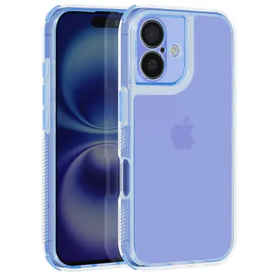 Ohišje za iPhone 16 Plus Kovanci Antichoc Bumper, Svetlo modra