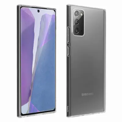 Samsung Galaxy Note 20 Soft Shell s prozorno folijo iz kaljenega stekla trdote 9H, Prozorno