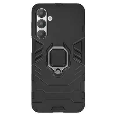 Ohišje za Samsung Galaxy A16 Odporno na udarce Podporni obroč, Črna