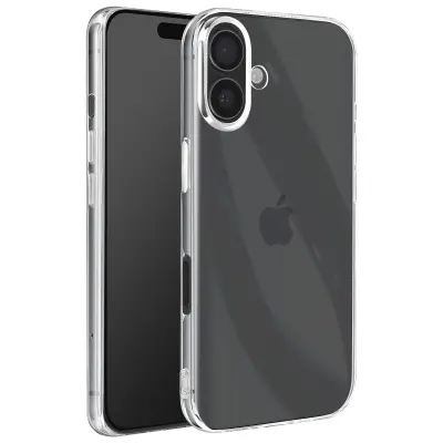 Ohišje za iPhone 16 Plus Silikonsko mehko tanko in lahkotno oblikovanje, Prozorno