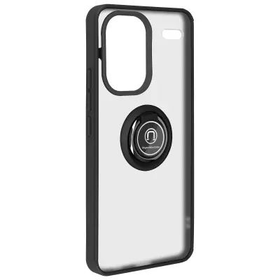 Ohišje s prstanom za Xiaomi Redmi Note 13 Pro Plus Podporni obroč Podpora, Črna
