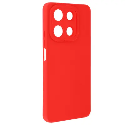 Ohišje za Xiaomi Redmi Note 13 5G Zaščitena kamera s podlogo, Rdeča