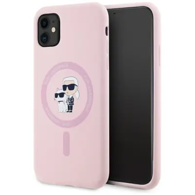 KARL LAGERFELD SILIKONSKI OVITEK KARL&CHOUPETTE ZA IPHONE 11 ZA MAGSAFE
