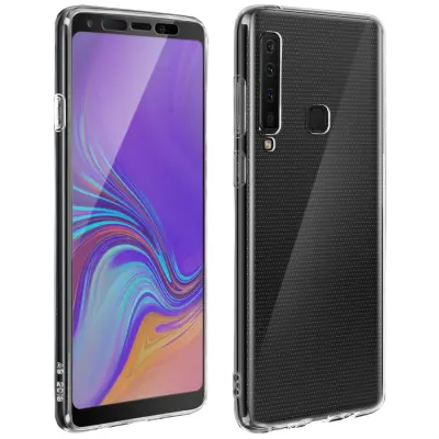 Ohišje za Samsung Galaxy A9 2018 Folija iz kaljenega stekla: 360-stopinjska vsestranska zaščita, Črna