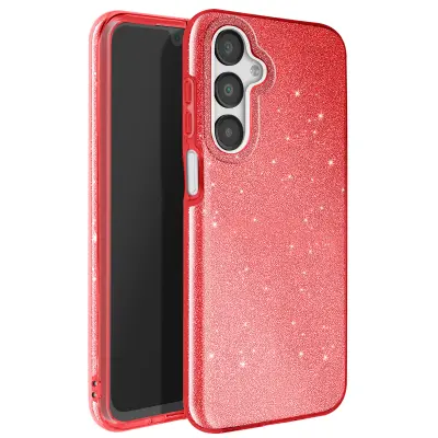 Ohišje z bleščicami za Samsung Galaxy A16 Odporen na udarce Glitter, Rdeča