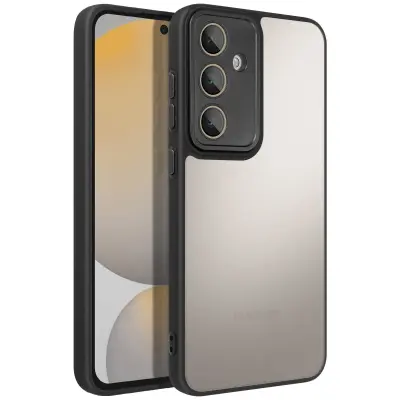 Ohišje za Samsung Galaxy S24 FE Hard Back Soft Shell, Črna