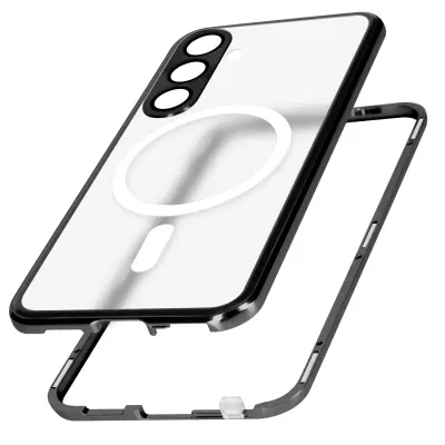 Magsafe ohišje za Samsung Galaxy S24 Integrirana zaščita,, Črna